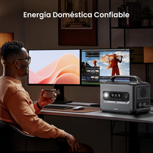 Energía Portátil UGREEN GS1200 1024Wh Con Carga Solar Hasta 400W