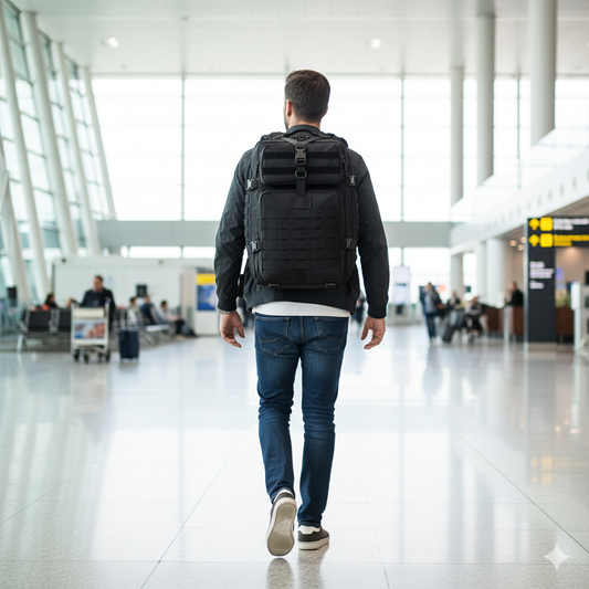 Mochila Viaje Viral Cabina 40L. Resistente al Agua. Negro Pentagon