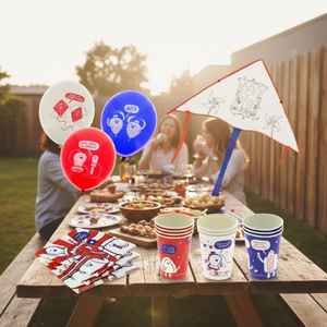 Combo Dieciochero: Globos + Vasos + Volantín + Servilletas