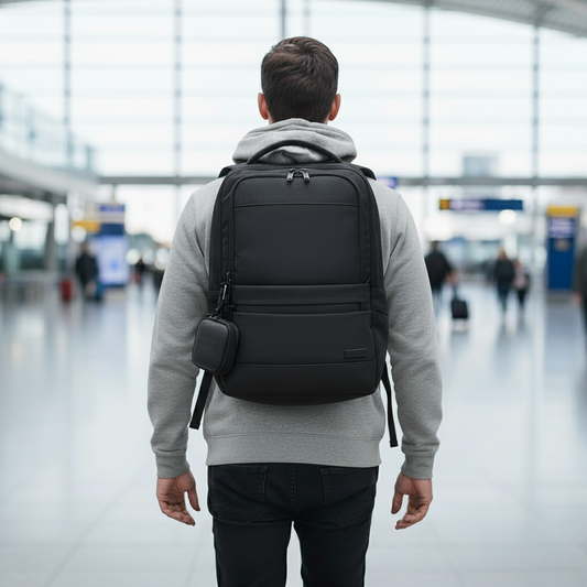 Mochila de Viaje Viral (Cabina). Resistente al Agua. 23L Antirrobo. Airpack Premium. Negra