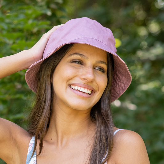 Gorro Bucket Palo Rosa