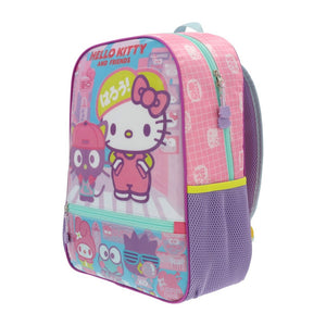Mochila Hello Kitty Y Amigos Rosada