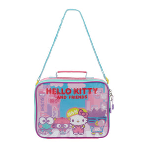 Lonchera Hello Kitty Y Amigos Rosada