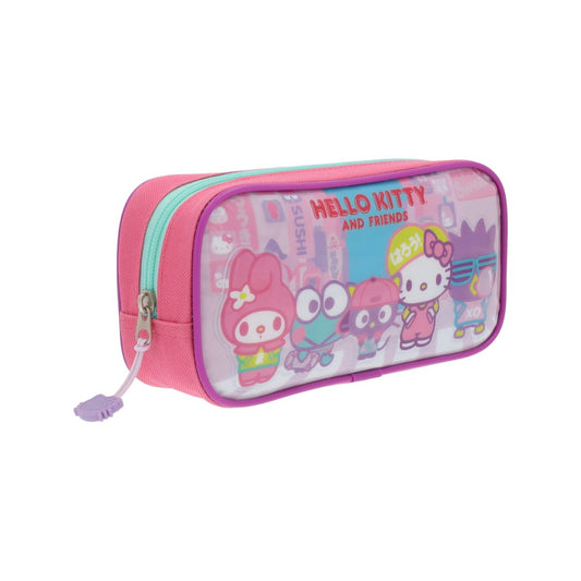 Estuche Hello Kitty Y Amigos Rosado
