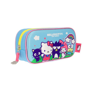 Pack 3 En 1 Mochila, Lonchera Y Estuche Hello Kitty Celeste