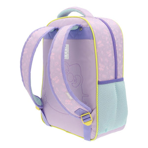 Combo: Mochila Hello Kitty Metalizada + Cuaderno De Actividades  + Estuche + Lápices Colores  + Snackbox B.Box Ocean Breeze