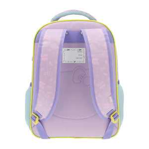 Combo: Mochila Hello Kitty Metalizada + Cuaderno De Actividades  + Estuche + Lápices Colores  + Snackbox B.Box Ocean Breeze