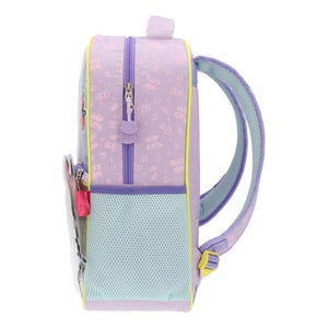 Combo: Mochila Hello Kitty Metalizada + Cuaderno De Actividades  + Estuche + Lápices Colores  + Snackbox B.Box Ocean Breeze