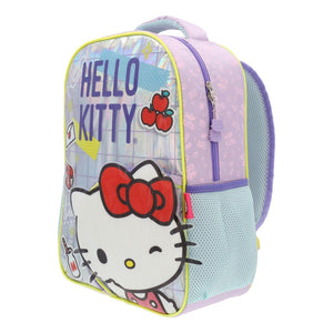 Combo: Mochila Hello Kitty Metalizada + Cuaderno De Actividades  + Estuche + Lápices Colores  + Snackbox B.Box Ocean Breeze