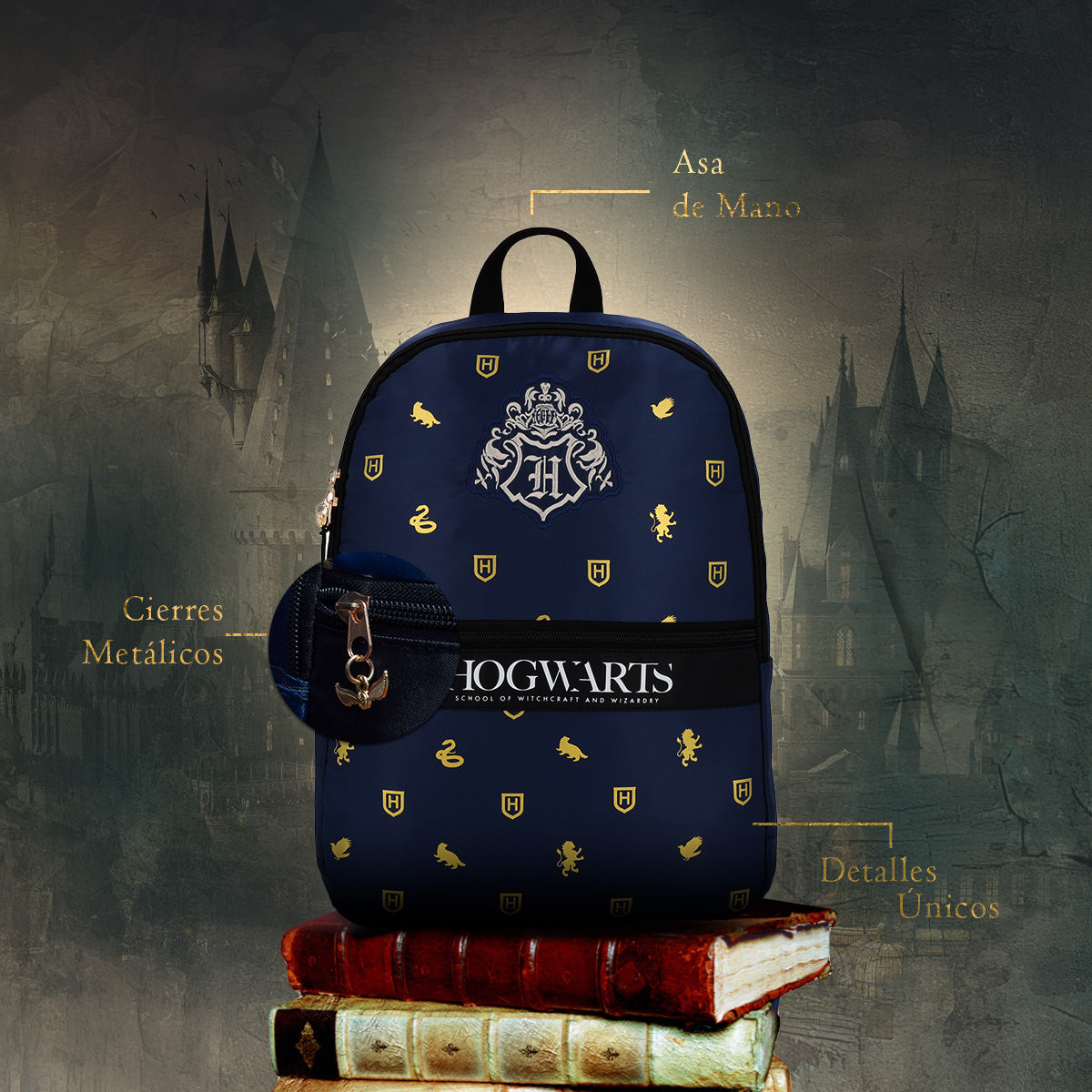 Mochila Harry Potter Hogwarts Navy | Tienda Copec