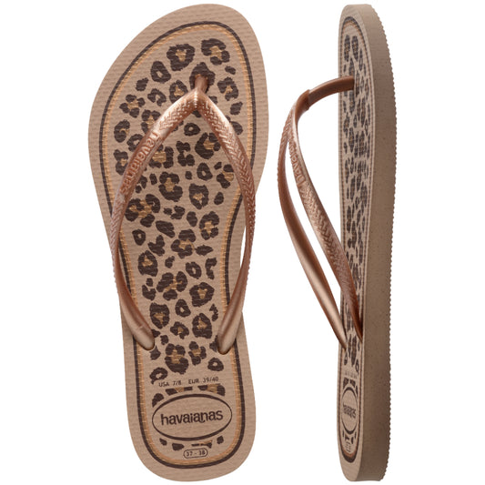 Havaiana Slim Animals Rose Gold/Rose Gold Mujer Dorado Sandalia