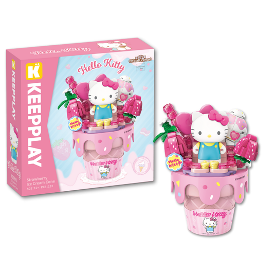 Hello Kitty Strawberry Bloques Armables 132 Piezas