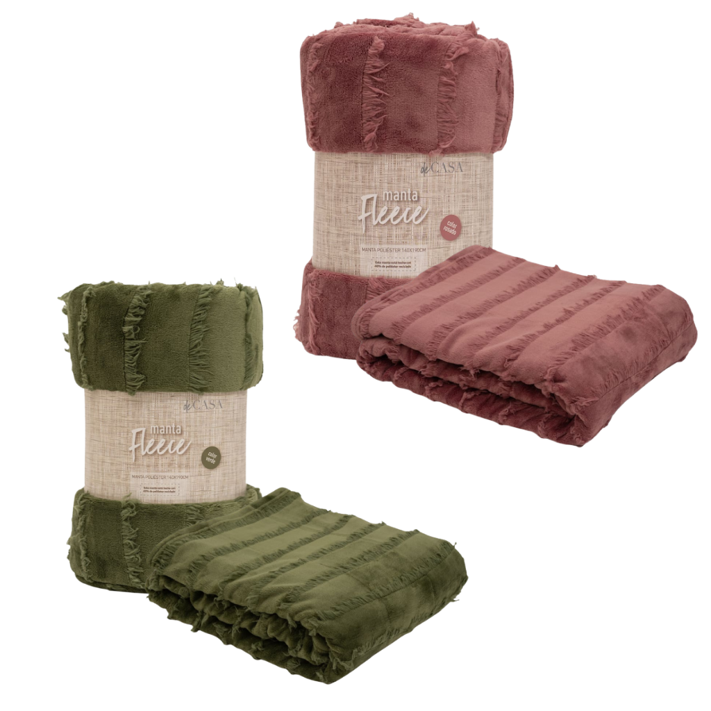 Combo Mantas Soft: Verde + Rosado. Antes $33.980