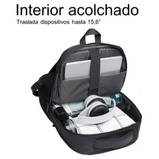Mochila Resistente al Agua. 22L.  Negro