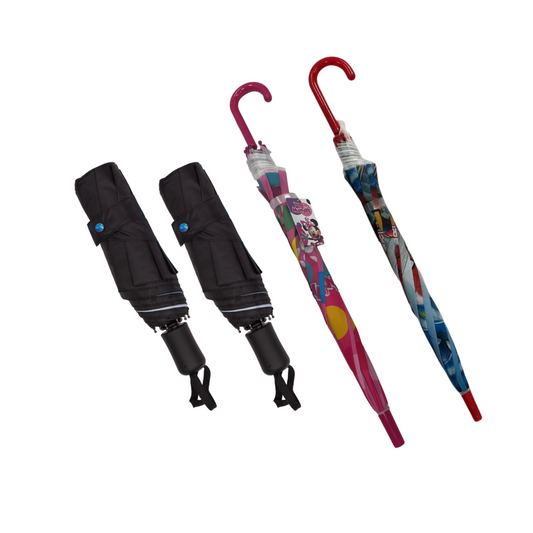 Combo Familiar 35% OFF Paraguas: Minnie, Spiderman y Adultos