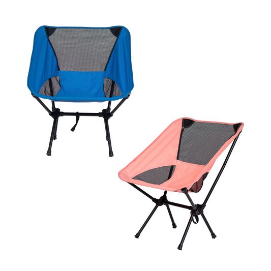 Combo Sillas de Camping Azul + Rosada