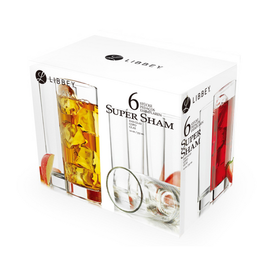Set de 6 Vasos Super Sham Alto 355 ml