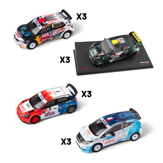 Combo 12 Autos a Escala: Chaleco Lopez + Hyundai + Eléctrico + A. Heller