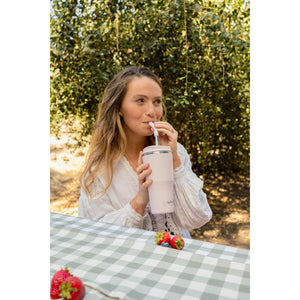 Mug Vaso Térmico Buffer Roques 600 ml + 2 Tapas Pinky