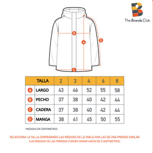 Chaqueta Impermeable Niña Minnie Acero