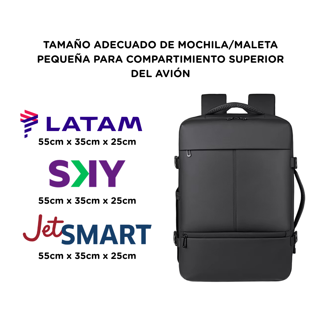Combo 2 Mochilas Viaje  Impermeable XL 38L Navigator. 1 T90 Negra + 1 T91 Gris