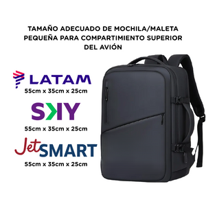 Mochila Viaje Viral💧Resistente agua XL. 36L. Grand Travel Ripstop Navigator. Antirrobo