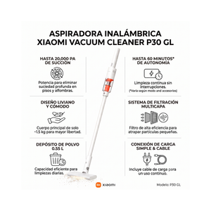 Aspiradora Xiaomi Vacuum Cleaner P30 GL