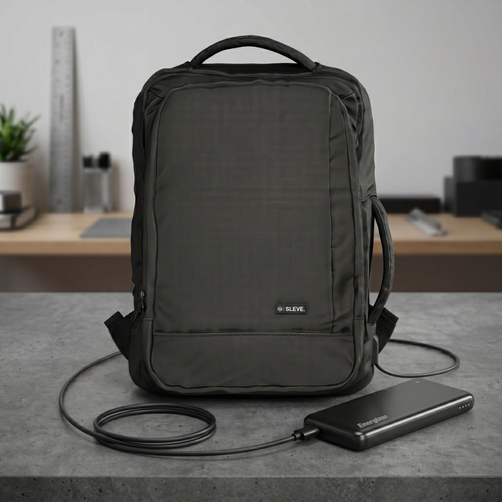 Combo Mochila Viaje Cabina 30L Sleve + Powerbank Energizer 5.000 mAh