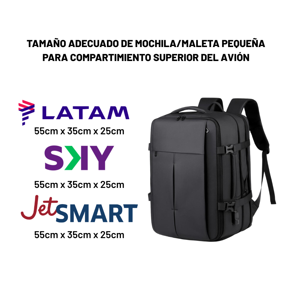 Set de 2 Mochilas de Viaje Viral T83 Expandibles hasta 38 L 1 Negro + 1 Gris Navigator