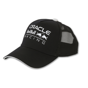 Combo Oracle Red Bull Racing: Jockey Negro Logo Blanco + Botella Térmica Buffer 700 ml