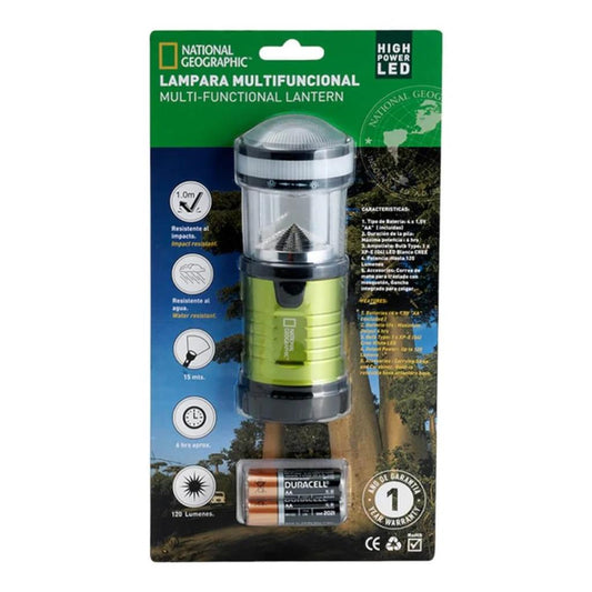 Mini Lámpara Camping Verde 120 Lúmenes National Geographic