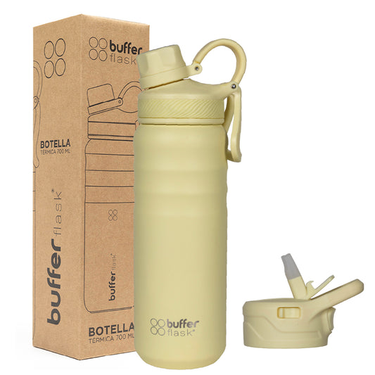 Botella Agua Térmica Yosemite 700ml Acero Inox Agua Fría y Caliente Lemon