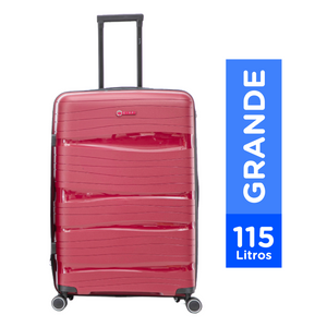 Combo Maleta Kippi (L) Ultra Resistente Expandible Wavy Rojo + Mochila de Viaje Viral 38L Expandible Resistente al agua. Black Navigator + Cojin de Cuello Azul Oracle Red Bull Racing