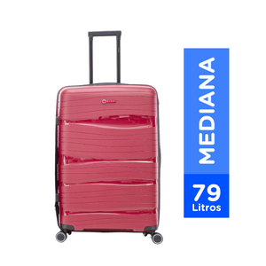 Maleta Kippi (M) Rígida Ultra Resistente y Expandible Rojo