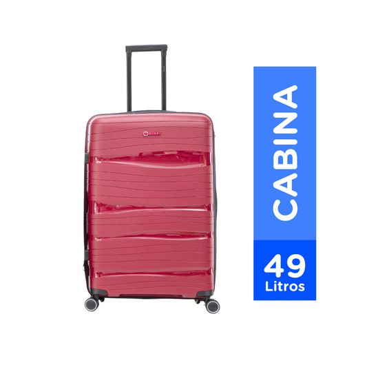 Maleta Kippi Cabina (S) Rígida Ultra Resistente y Expandible Rojo
