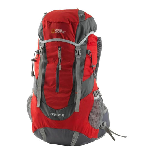 Mochila Camping Everest 55 Litros Roja National Geographic