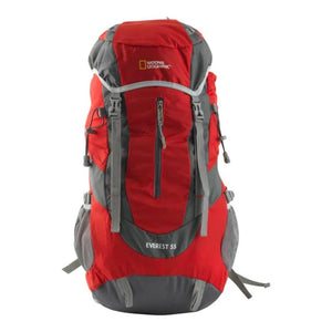 Mochila Camping Everest 55 Litros Roja National Geographic