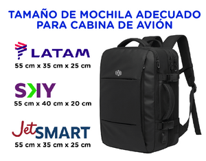 Mochila de Viaje Viral (Cabina Avión). 47L. Extra resistente - Impermeable
