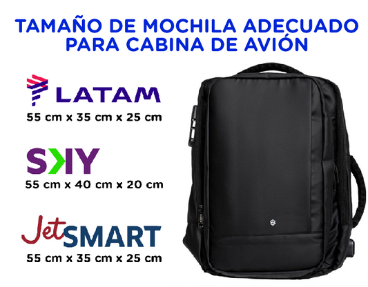 Combo: Mochila de Viaje Viral 30L + Batería Externa 10.000 Mah Aiwa Paw-200