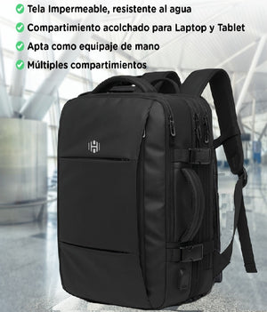 Mochila de Viaje Viral (Cabina Avión). 47L. Extra resistente - Impermeable