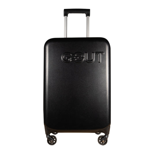 Combo: Maleta Cabina. Expandible-Plegable. Ultra Compacta Negra + Neceser Broches Gout Coral