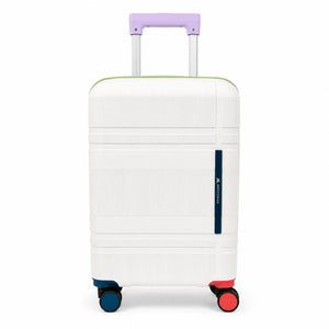 Maleta de Cabina 20" 45L con Candado Blanco y Multicolor Marksman