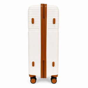 Maleta Mediana 24" 72L con Candado Blanco y Café Marksman