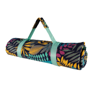 Manta Picnic Lavable Hojas Azul