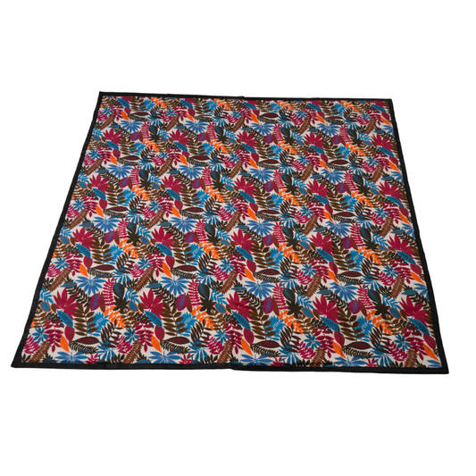 Manta Picnic Lavable Hojas Ecru