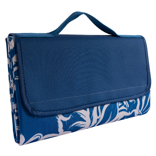 Manta Picnic y Playa Impermeable Azul Flores