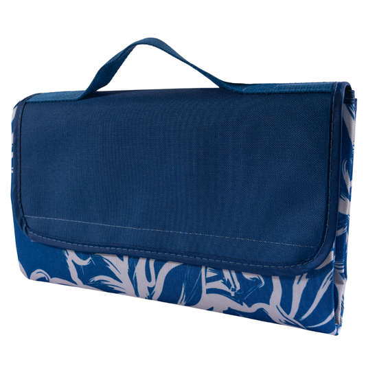 Manta Picnic y Playa Impermeable Azul Flores