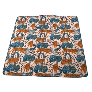 Manta Picnic y Playa Impermeable Beige Tigres