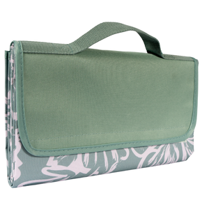 Manta Picnic y Playa Impermeable Verde Flores