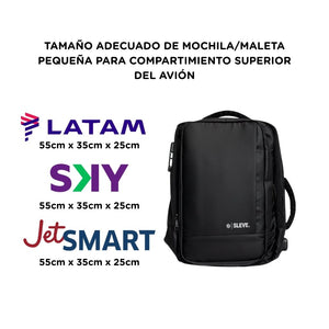 ✈️PACK TRAVEL EXCLUSIVO 2 Mochila de Viaje: 1 Mochila 30L Black + Mochila 40L Premium Grey.